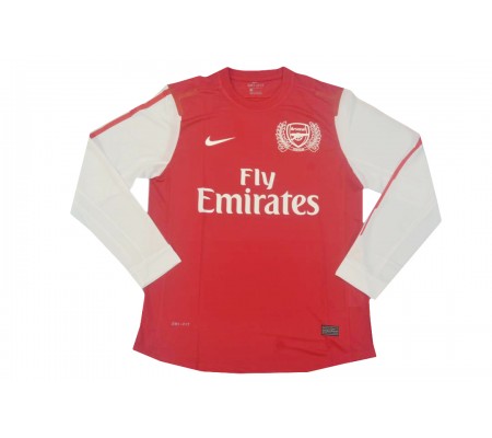 Arsenal 11/12 Home Red Long Sleeve Soccer Jersey